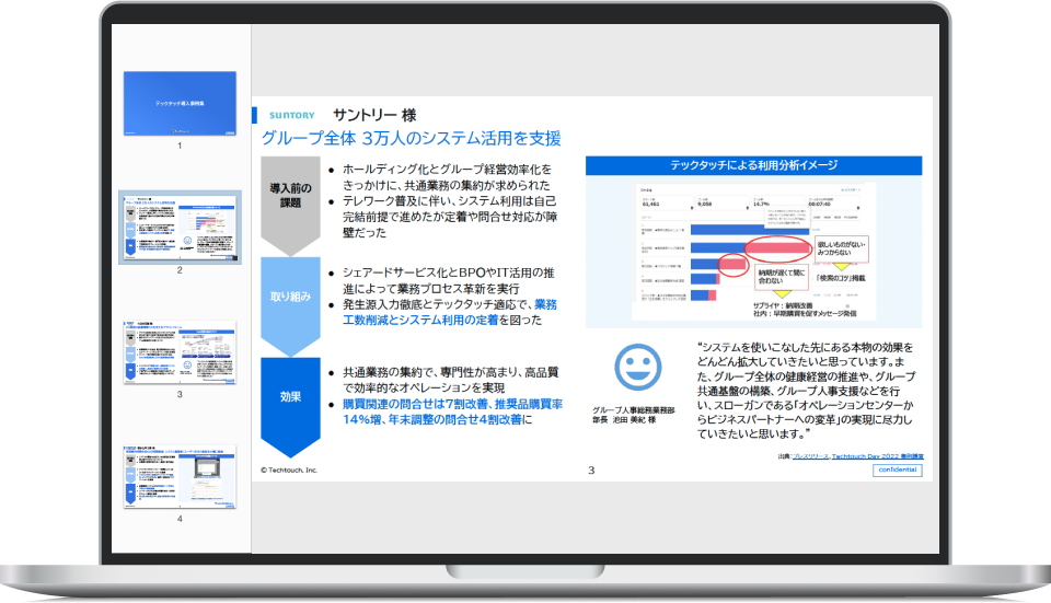 テックタッチ導入事例集